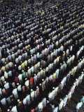 Islamic Men Praying in a Mosque  Malaysia