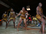 Female Native African Dancers Performing at Local Game Lodge