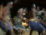 Native African Dancers Performing at Local Game Lodge