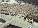 Boeing Workers Gather to Hear a Pilot Recount an Air Battle  Seattle  Washington