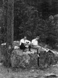 Mcknew  with His Secretary  Melvin M  Thomas W