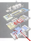 Map of 1907 Main Building at Ellis Island