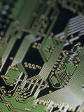 A Close View of a Silicon Circuit Board from a Computer