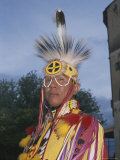 A Portrait of a Dakota Sioux Indian in Traditional Dress