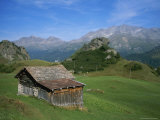 A Rustic Mountain Hut High in the Swiss Alps Near St Moritz