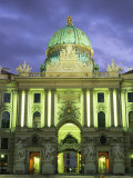 The Hofburg Gate in the Hofburg Palace at Dusk