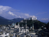 A View of the City of Salzburg from an Overlook on the Mountain  Salzburg  Austria
