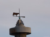 A Weather Vane Sits at the Top of a Barn at Steven's Creek Farm