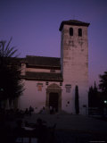 A Small Village Church at Sunset Glows in Aftenoon Light  Sintra  Portugal
