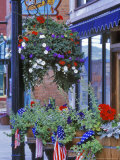 Flags and Flowers  Philipsburg  Montana  USA