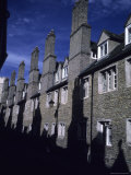Row Houses Stand Huddled Together on a Back Road in This College Town  Cambridge  England