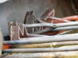 Branding Irons at Hughes Ranch near Stanford  Montana  USA