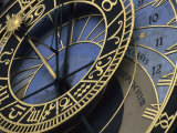 A View of the Detail in the Astronomical Clock in Old Town Prague  Prague  Czech Republic