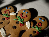 Gingerbread Cookies Display Different Facial Expressions