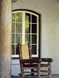 Rocking Chair at Lake McDonald Lodge in Glacier National Park  Montana  USA