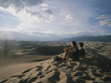A Couple Watches the Sunset at Great Sand Dunes National Park