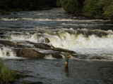 Layford Collins Fishes in Indian Creek near Pittsburg  New Hampshire