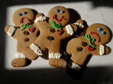 Gingerbread Cookies Display Different Facial Expressions