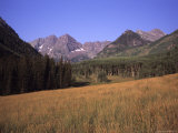 A View of Maroon Bells Mountains Outside of Aspen Colorado  Maroon Bells National Park  Colorado