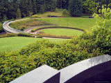 Circular Pathway at the Vietnam Memorial in Washington Park  Portland  Oregon  USA