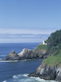 Heceta Head Lighthouse and Seastacks  Cape Sebestian  Oregon  USA