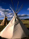 Sioux Teepee at Sunset  Prairie near Mount Rushmore  South Dakota  USA