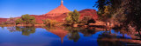 Castle Mountain and Reflection in Small Pond  Utah  USA