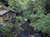 Grist Mill on Lewis River  Washington  USA