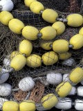 Fishing Net and Floats at Fishermen's Terminal  Seattle  Washington  USA