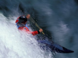 Kayaker on the White Salmon River  Gorge Games  Oregon  USA