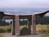 Burial Canoe Replica of Chinook Chief Comcomly  Astoria  Oregon  USA