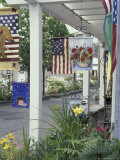 Flag Shop on Whidbey Island  Washington  USA