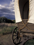 Covered Wagon on Oregon Trail  Lewis and Clark Trail  Whitman Mission  Walla Walla  Washington  USA