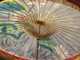 Painted Umbrellas at the Loa Fire Rocket Festival  Seattle  Washington  USA