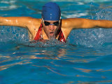 Woman Swimming  Santa Fe  New Mexico  USA