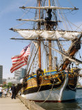 Sailing Ship Docked at Tom McCall Waterfront Park  Rose Festival Fleet Week  Portland  Oregon  USA