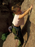 Rock Climbing  Cochiti Mesa  New Mexico  USA