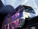 Monorail and the Experience Music Project at Seattle Center  Washington  USA