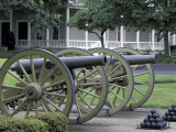 Cannon on Display  Fort Vancouver Natoinal Historic Site  Washington  USA