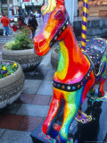 Decorated Carousel Pony  Seattle  Washington  USA