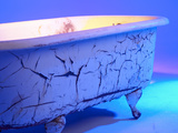 Chipped and Cracked Antique Clawfoot Bathtub