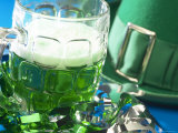 Refreshing Mug of Beer with St Patrick's Day Decorations