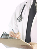 Doctor Writing on Clipboard