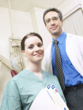 Dentist and Assistant in Office