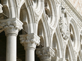 Columns and Decorated Arches Outside Cathedral