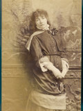 Sarah Bernhardt French Actress in Thoughtful Mood