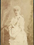 Sarah Bernhardt French Actress in a Frilly Dress
