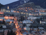 Town View with Ave de la Republique  Alpes Briancon