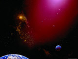 Illustration of Earth and Space