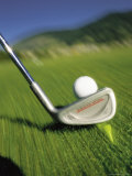 Golf Club and Ball on Fairway